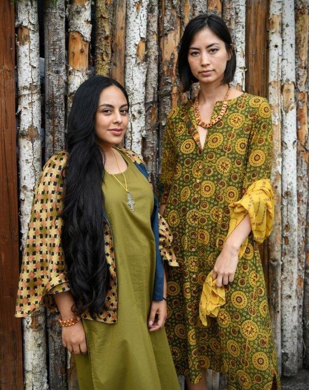 Two  oriental dresses inspired by India