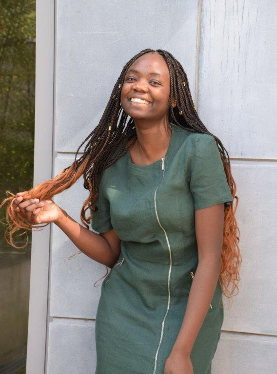 Dark green casual dress