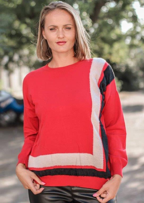 Red sweater