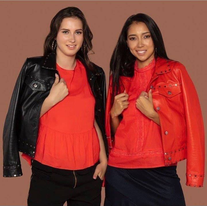 Red and black jackets